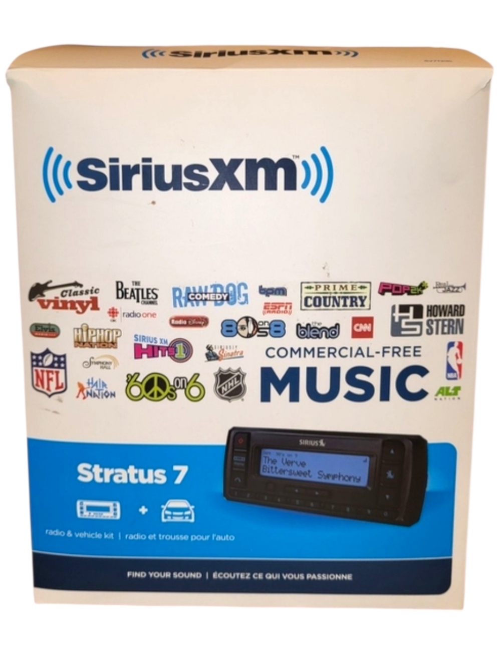 SiriusXM SV7TK1C Stratus 7 Satellite Radio Black- Open Box All Components